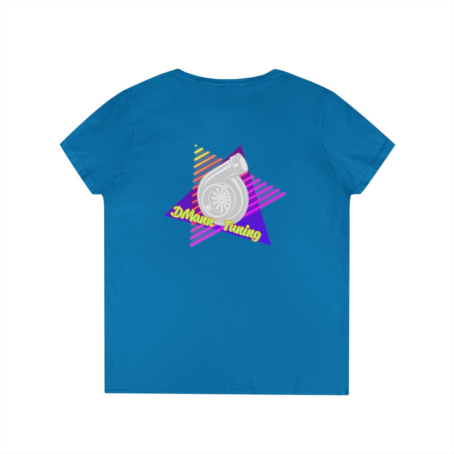 Retro 'DMann Tuning Ladies V-Neck T-shirt