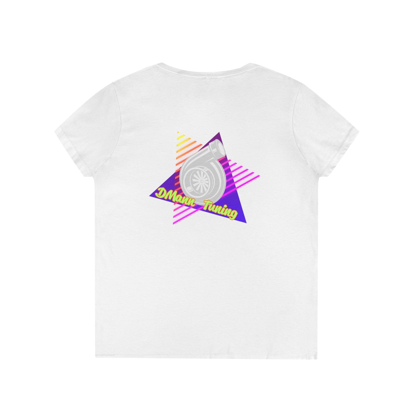 Retro 'DMann Tuning Ladies V-Neck T-shirt
