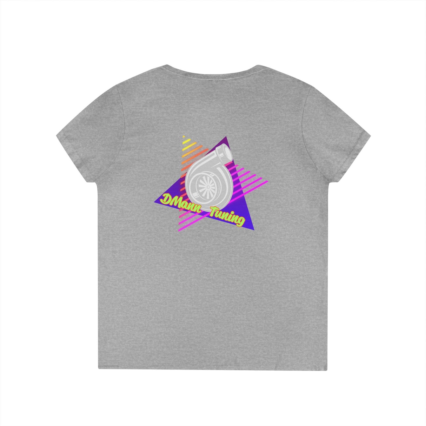 Retro 'DMann Tuning Ladies V-Neck T-shirt