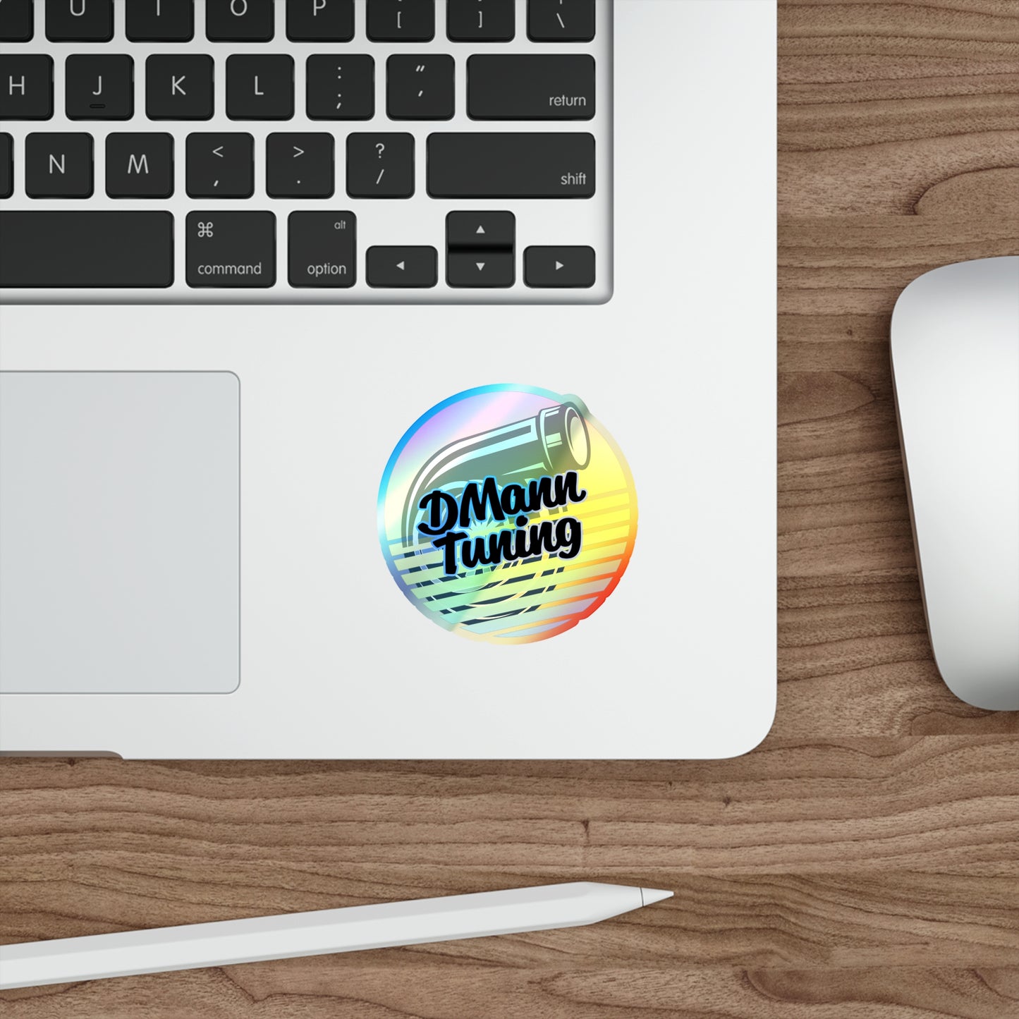 DMann Tuning - Sunset Holographic Die-Cut Sticker