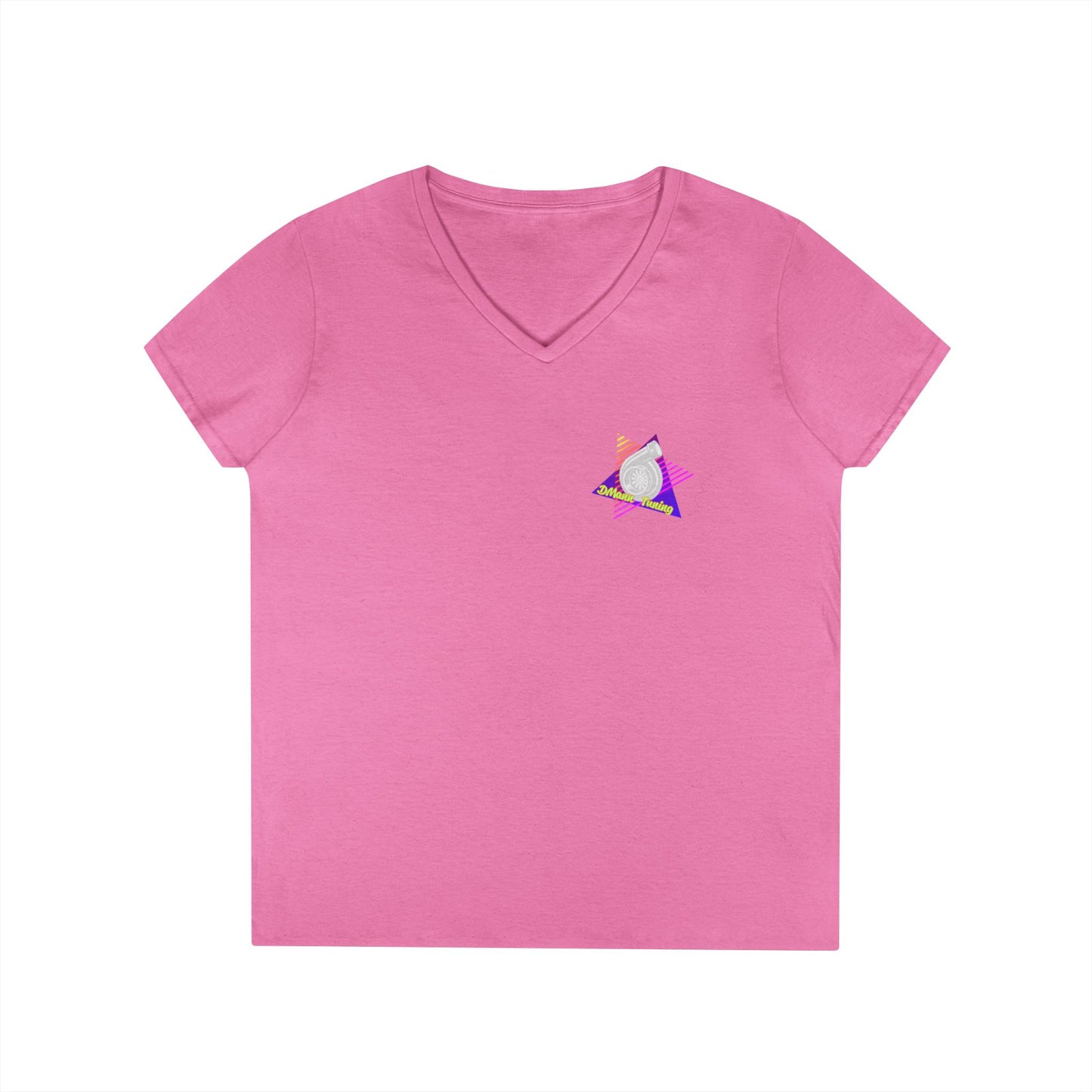 Retro 'DMann Tuning Ladies V-Neck T-shirt