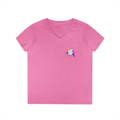 Retro 'DMann Tuning Ladies V-Neck T-shirt