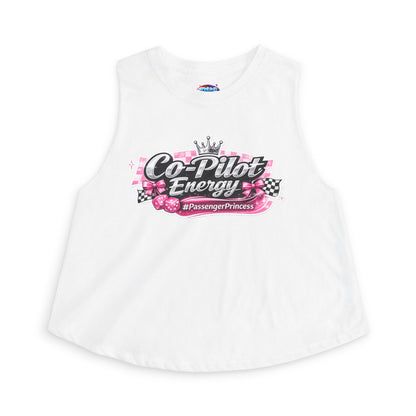 Co-Pilot Energy Crop Top — "Passenger Princess" Graphic Women’s Tank