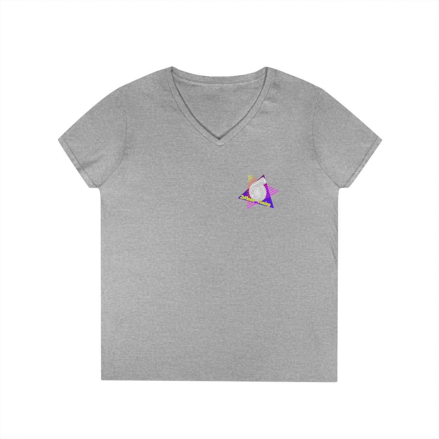 Retro 'DMann Tuning Ladies V-Neck T-shirt