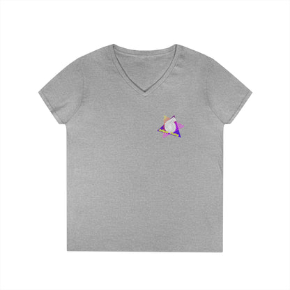 Retro 'DMann Tuning Ladies V-Neck T-shirt