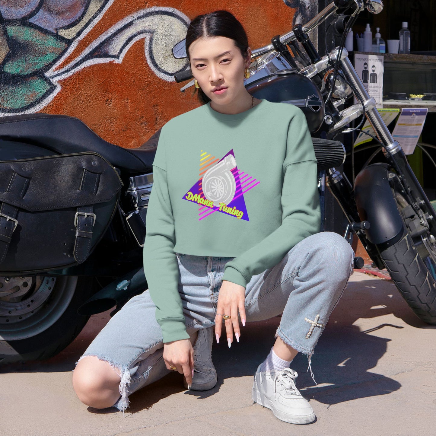 Cropped Womens DMann Tuning Sweatshirt