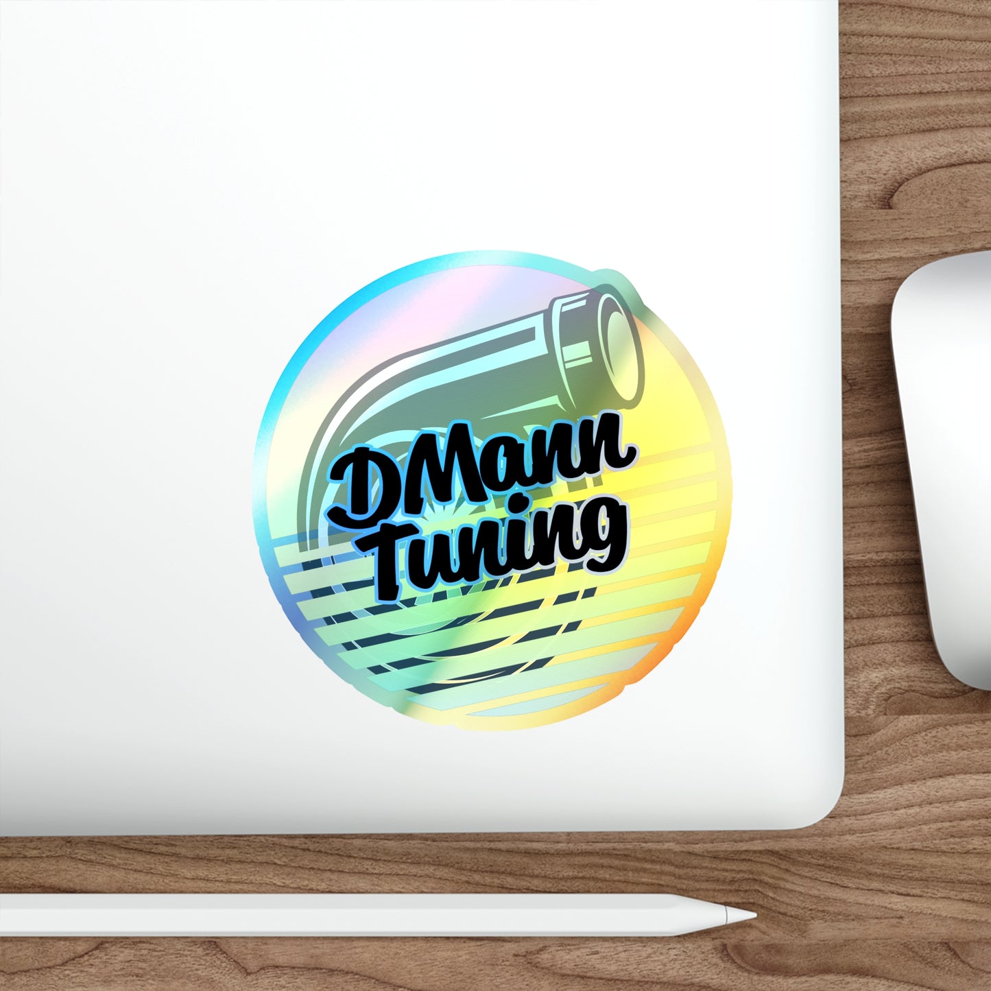DMann Tuning - Sunset Holographic Die-Cut Sticker