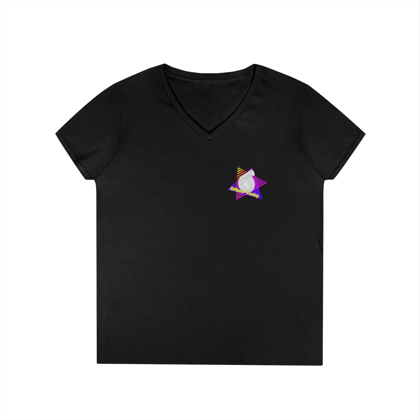 Retro 'DMann Tuning Ladies V-Neck T-shirt