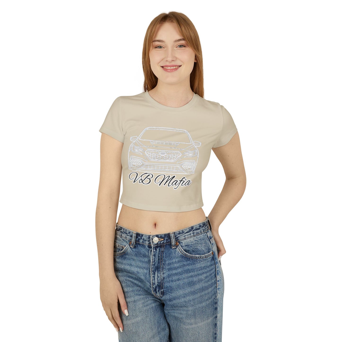 VBMafia — Women's Baby Tee "All Builds One Family"