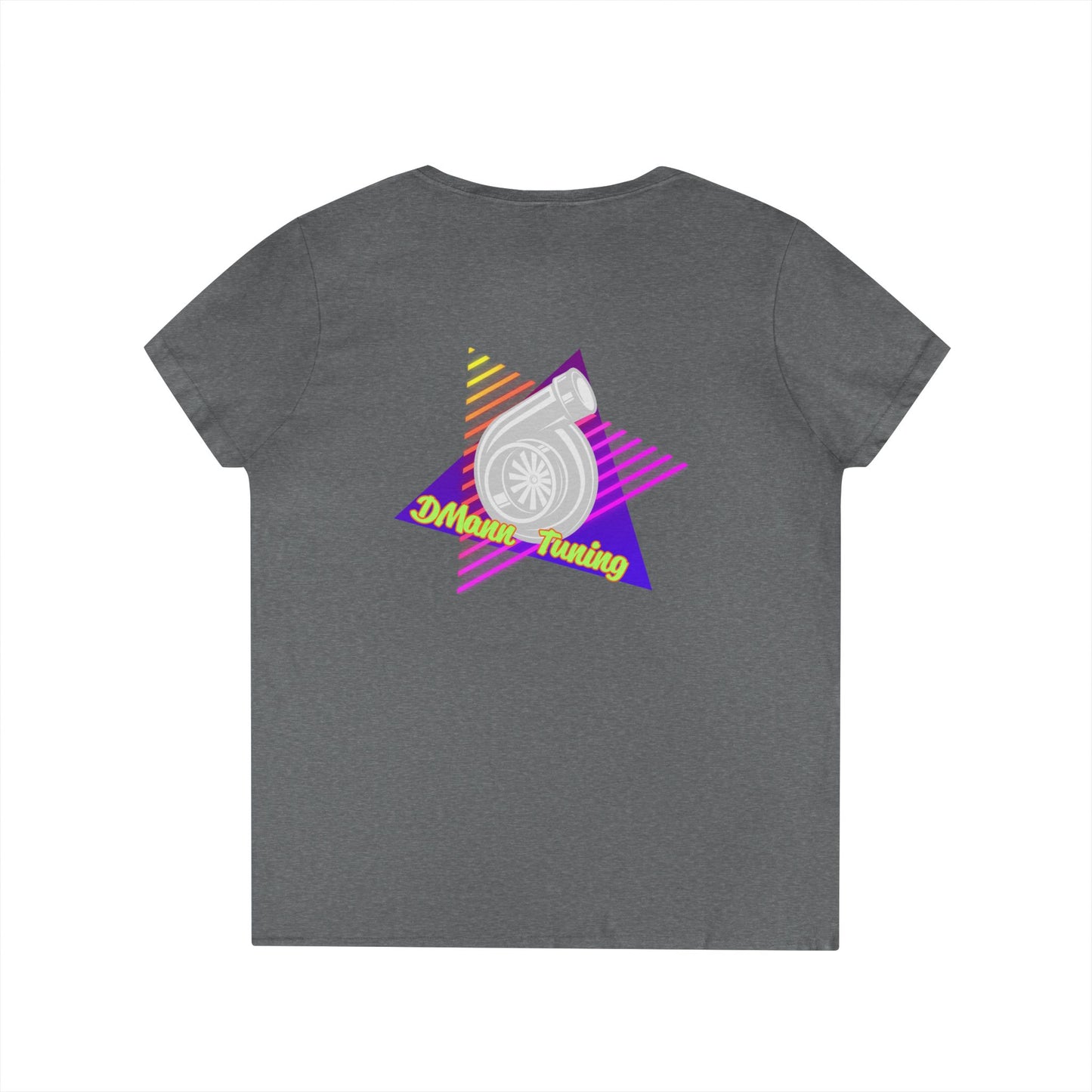 Retro 'DMann Tuning Ladies V-Neck T-shirt