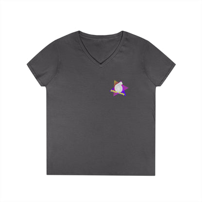 Retro 'DMann Tuning Ladies V-Neck T-shirt