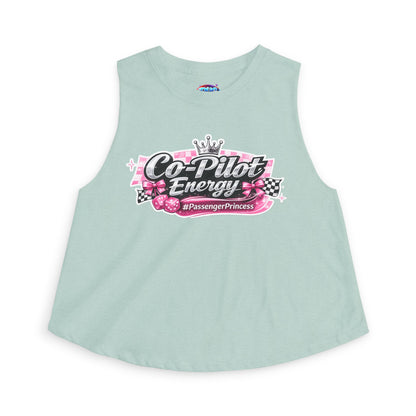 Co-Pilot Energy Crop Top — "Passenger Princess" Graphic Women’s Tank