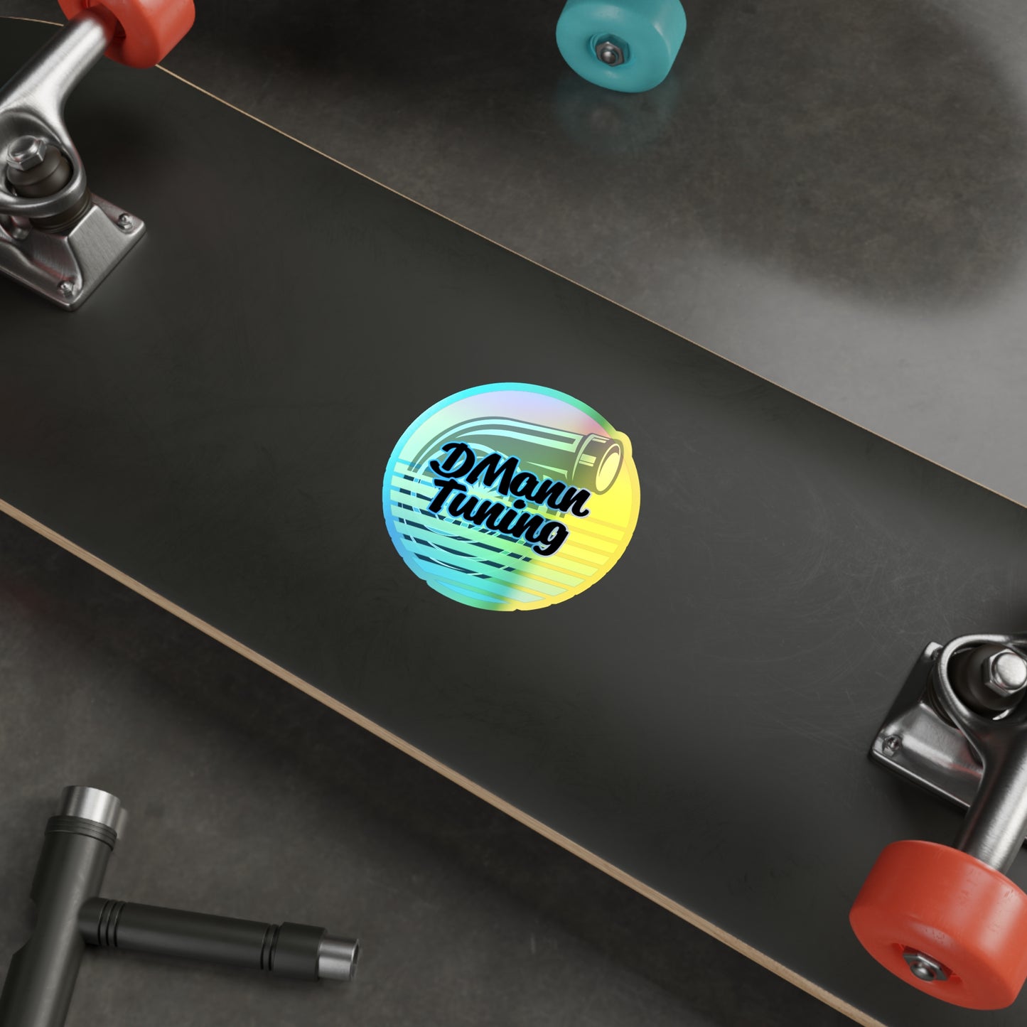DMann Tuning - Sunset Holographic Die-Cut Sticker