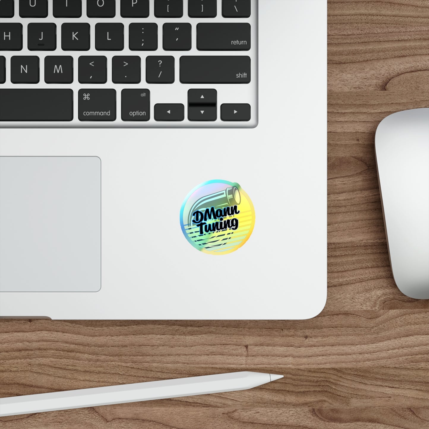 DMann Tuning - Sunset Holographic Die-Cut Sticker