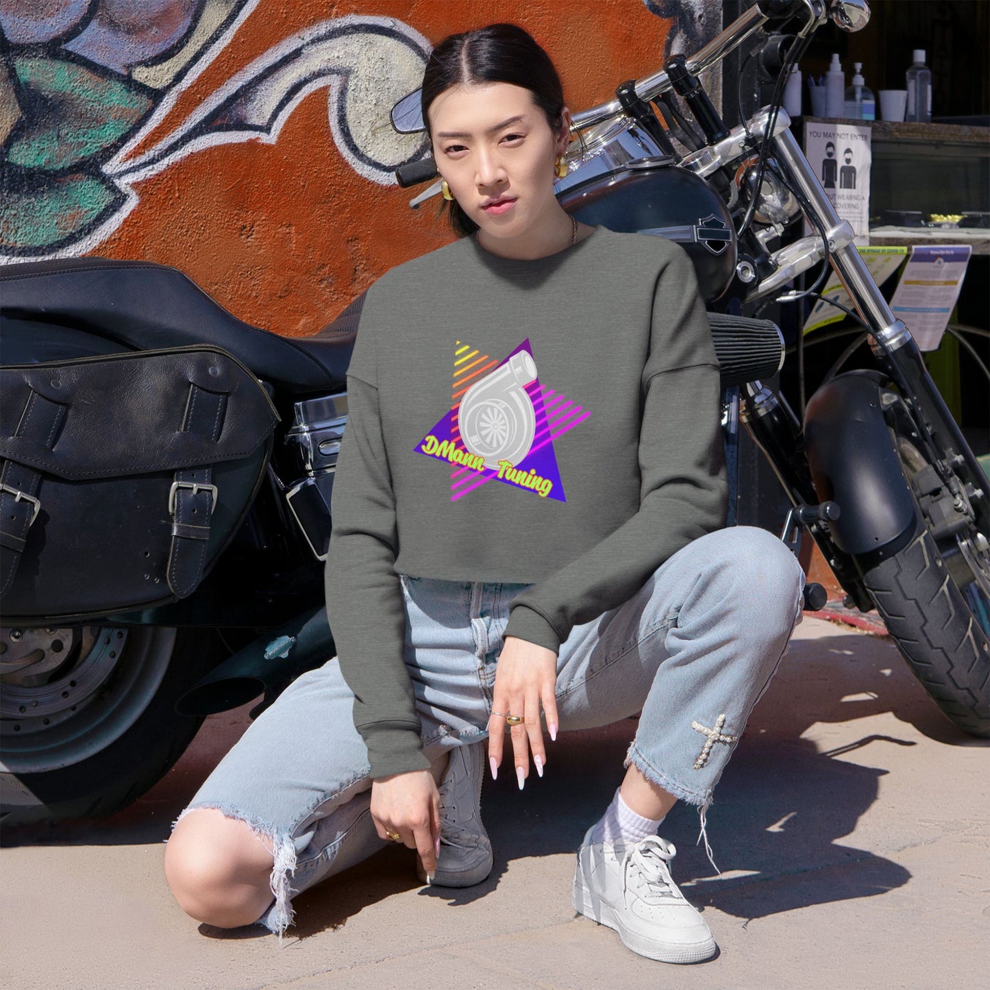 Cropped Womens DMann Tuning Sweatshirt