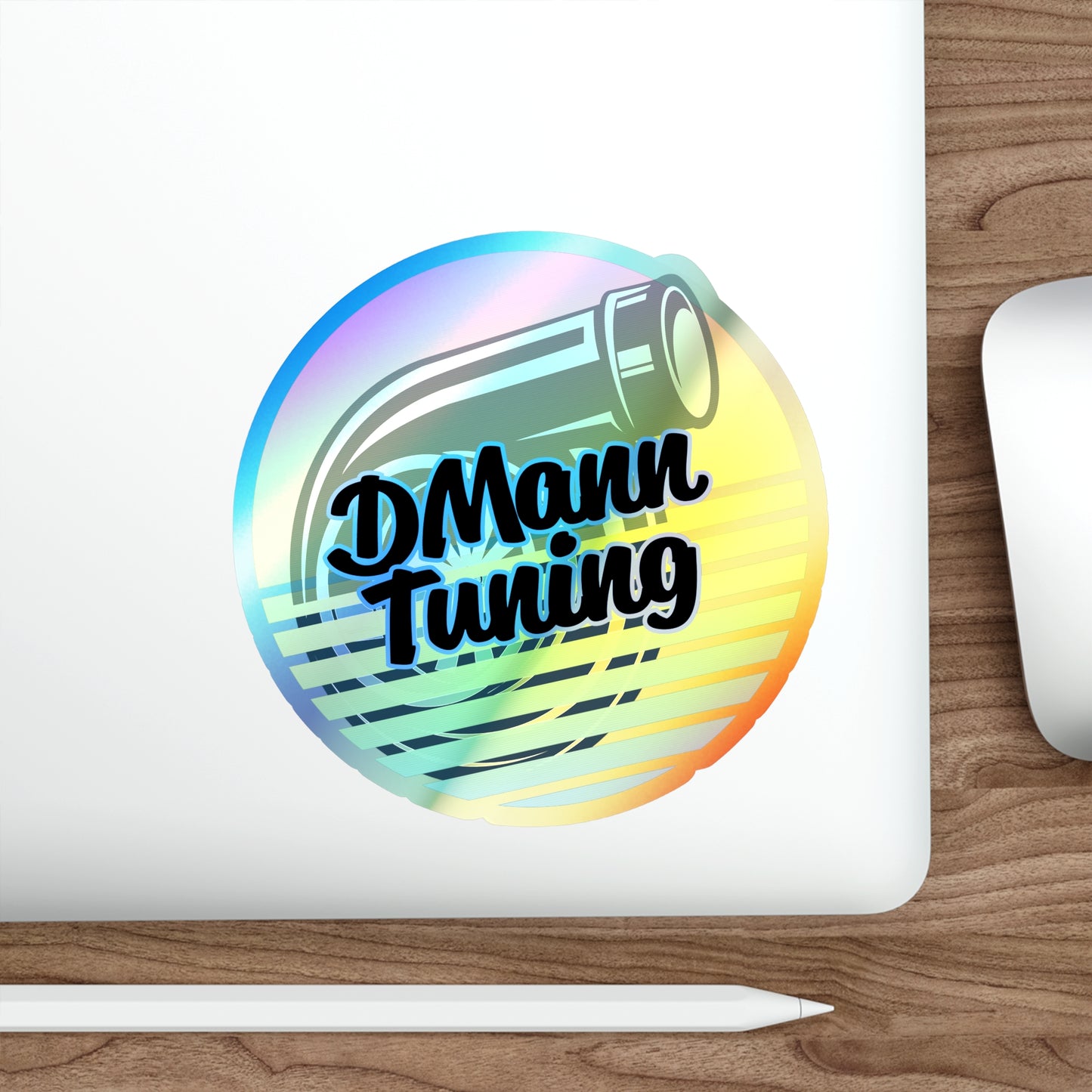 DMann Tuning - Sunset Holographic Die-Cut Sticker
