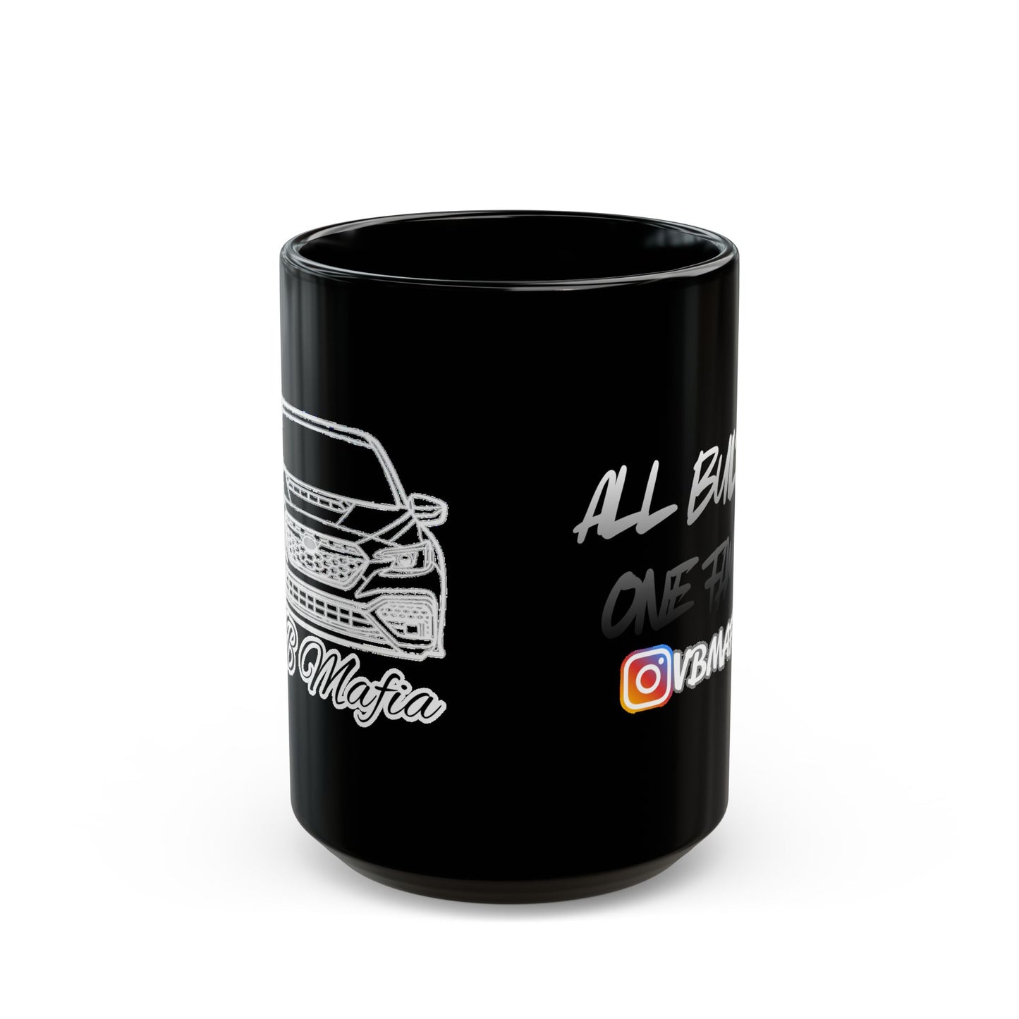 VBMafia Black Mug — “All Builds One Family”