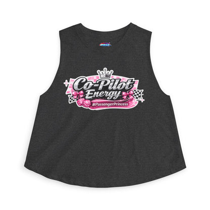 Co-Pilot Energy Crop Top — "Passenger Princess" Graphic Women’s Tank