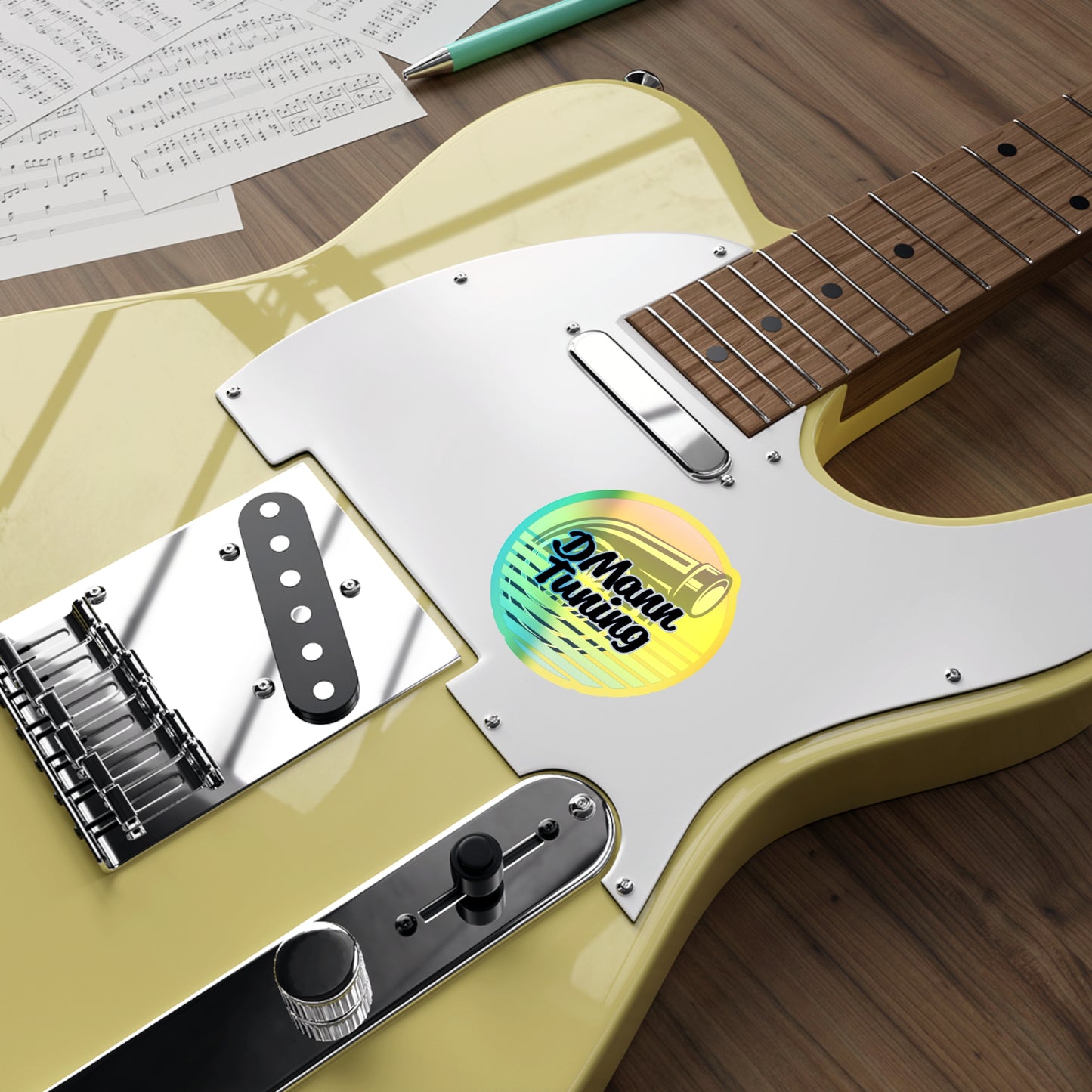 DMann Tuning - Sunset Holographic Die-Cut Sticker