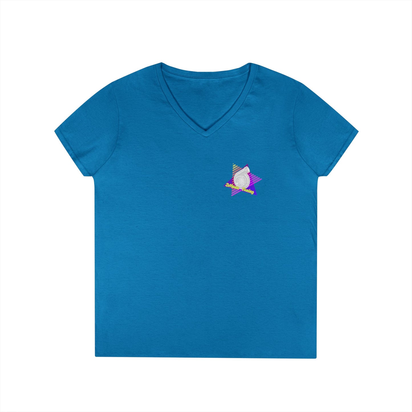 Retro 'DMann Tuning Ladies V-Neck T-shirt