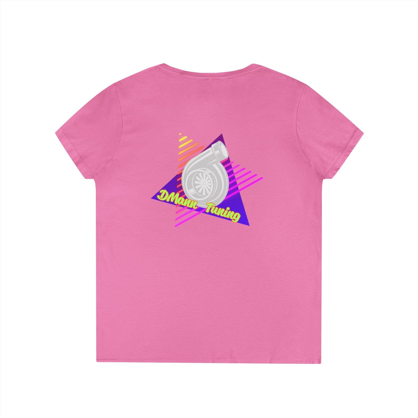 Retro 'DMann Tuning Ladies V-Neck T-shirt
