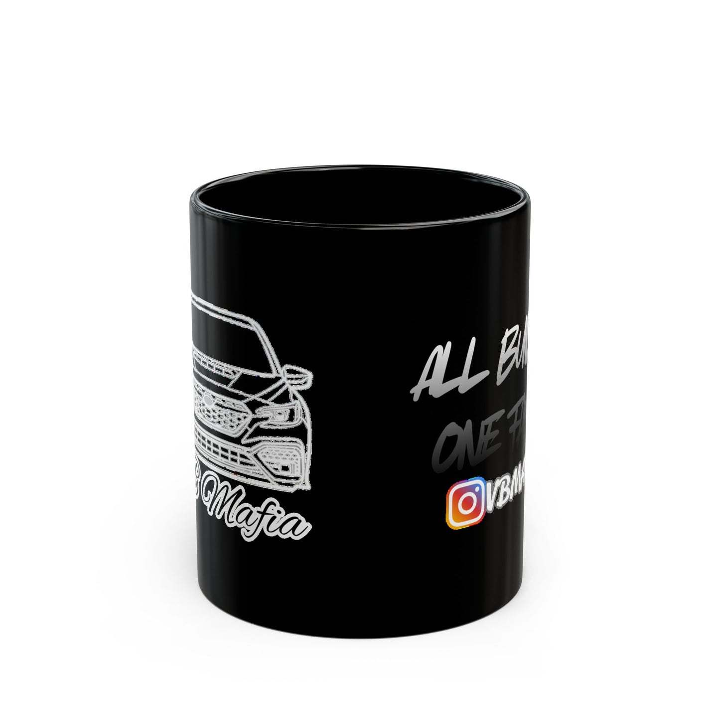 VBMafia Black Mug — “All Builds One Family”