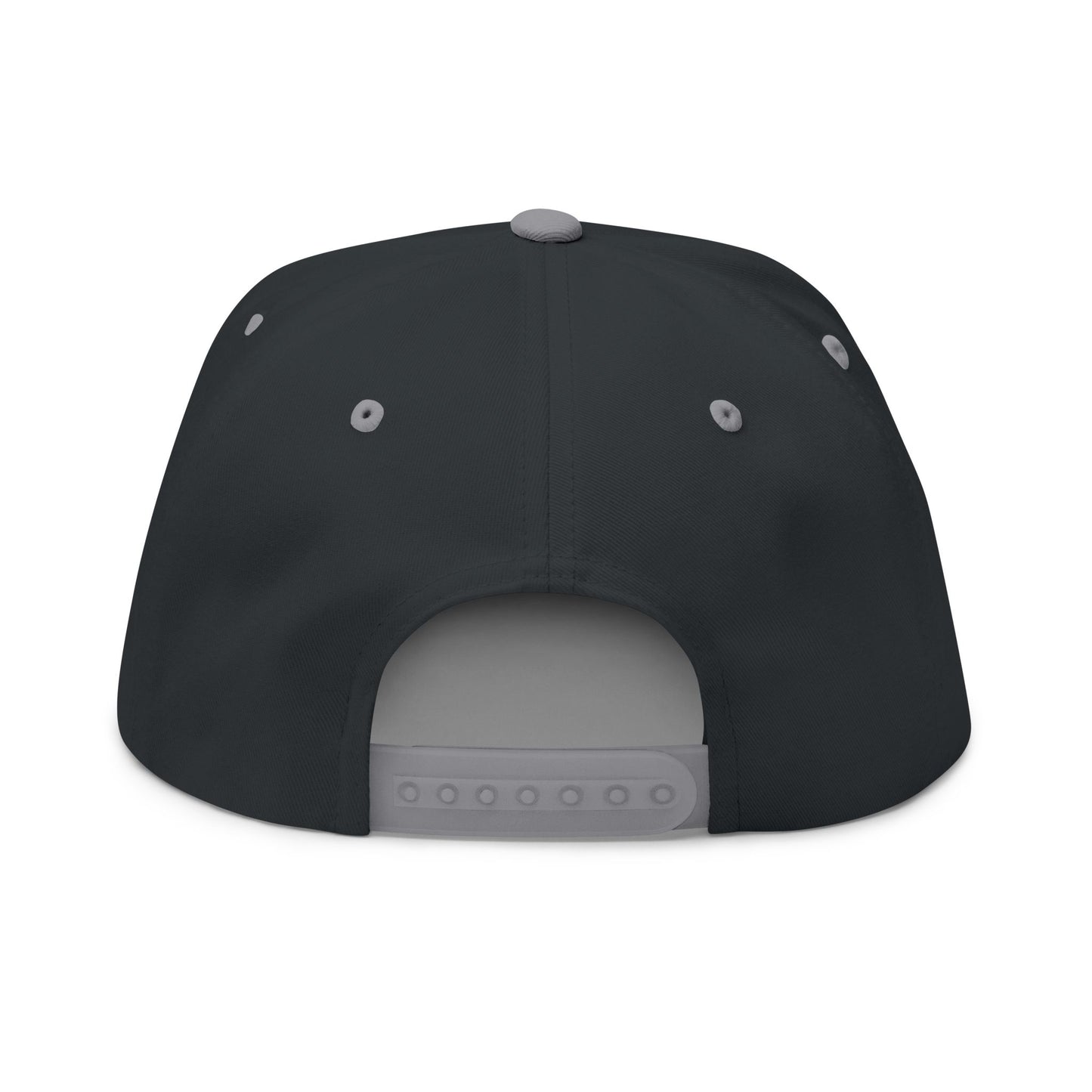 ProTradez Embroidered Flat Bill Cap — Black Snapback Hat