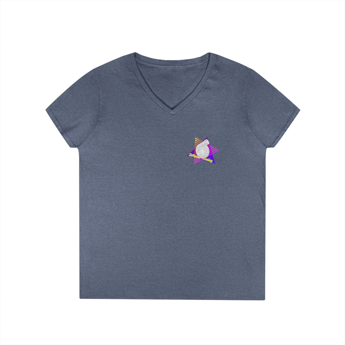 Retro 'DMann Tuning Ladies V-Neck T-shirt