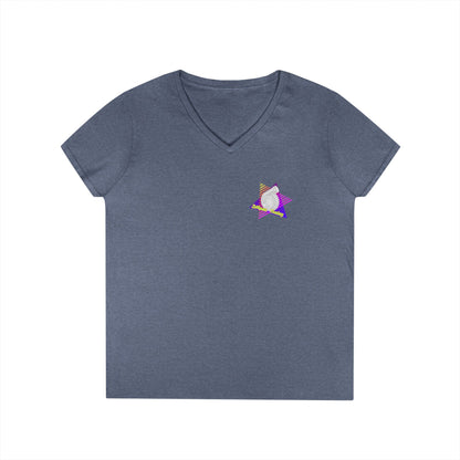 Retro 'DMann Tuning Ladies V-Neck T-shirt
