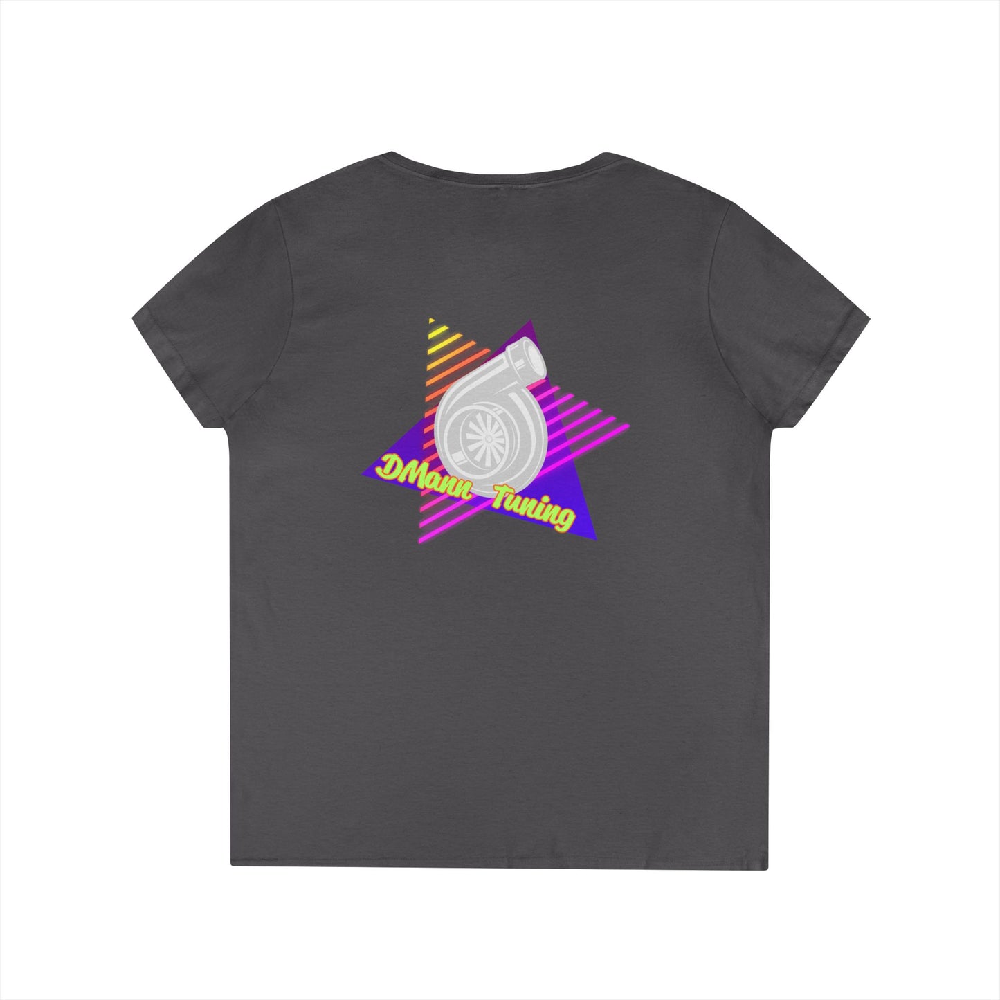 Retro 'DMann Tuning Ladies V-Neck T-shirt