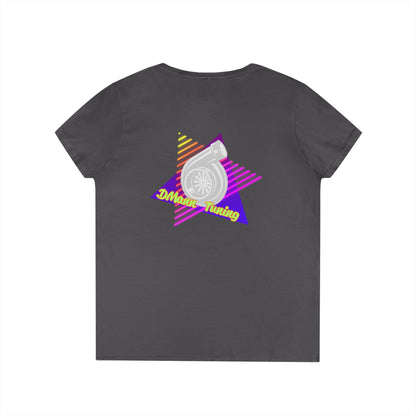 Retro 'DMann Tuning Ladies V-Neck T-shirt