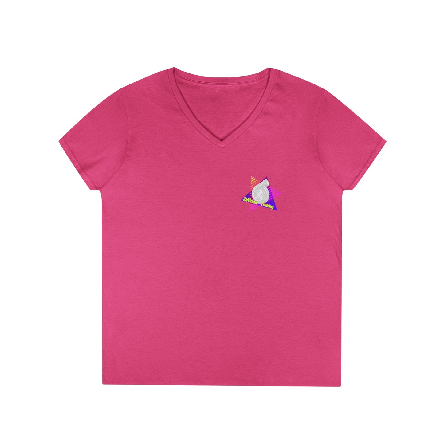 Retro 'DMann Tuning Ladies V-Neck T-shirt