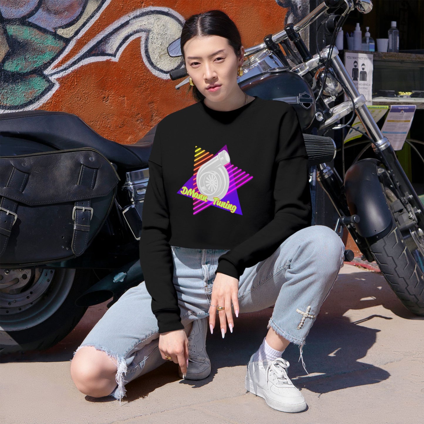 Cropped Womens DMann Tuning Sweatshirt