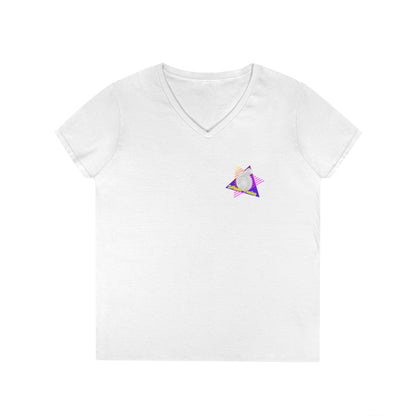 Retro 'DMann Tuning Ladies V-Neck T-shirt