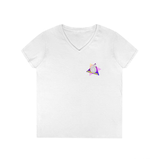 Retro 'DMann Tuning Ladies V-Neck T-shirt