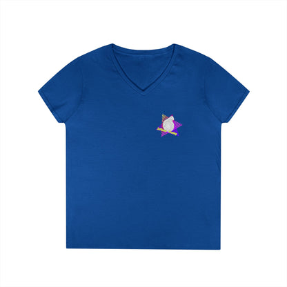 Retro 'DMann Tuning Ladies V-Neck T-shirt