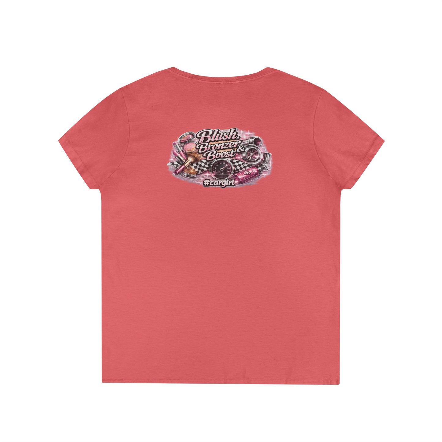 Blush, Bronzer & Boost V-Neck Tee