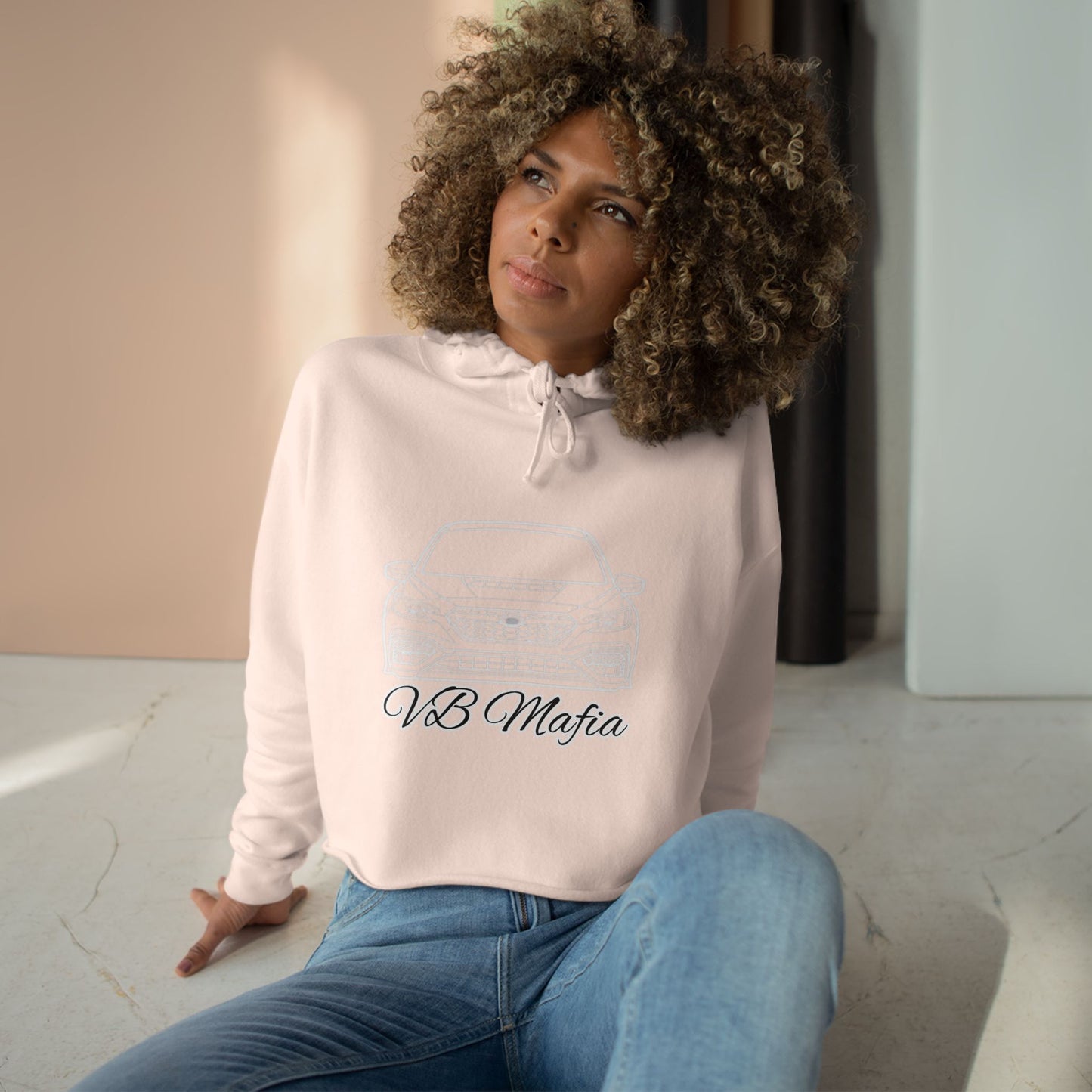 VBMafia Cropped Hoodie —  "All Builds One Family"