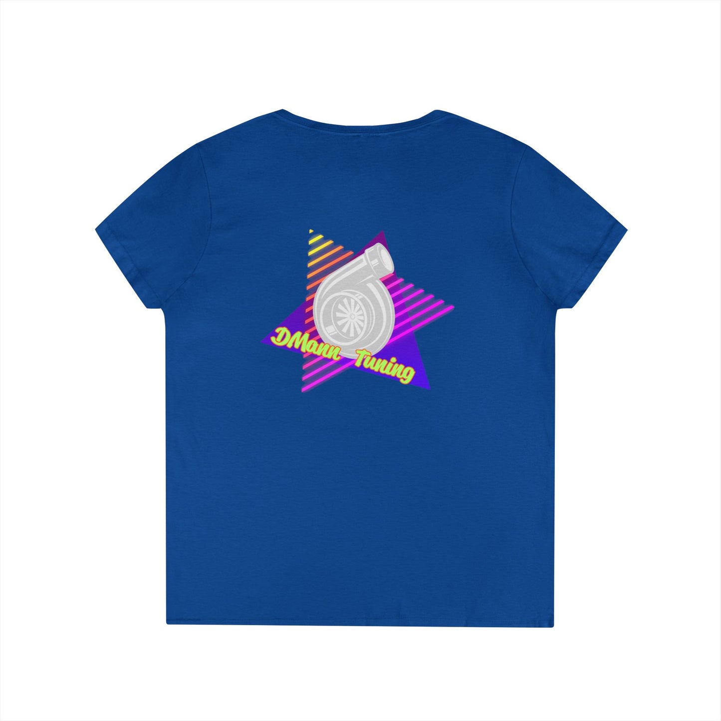 Retro 'DMann Tuning Ladies V-Neck T-shirt