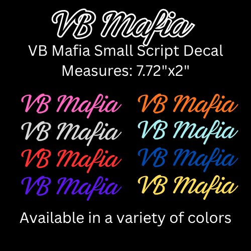 VB Mafia Script Decal (small)