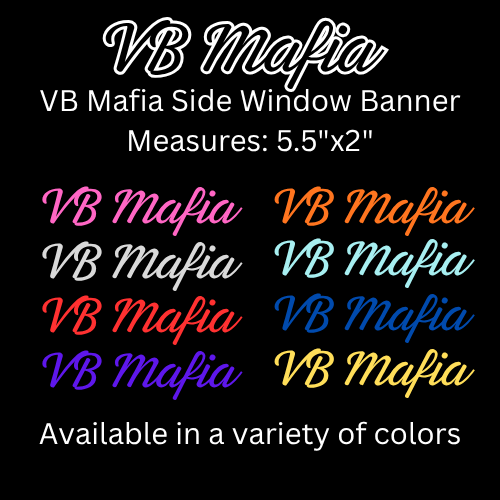VB Mafia Side Window Banner
