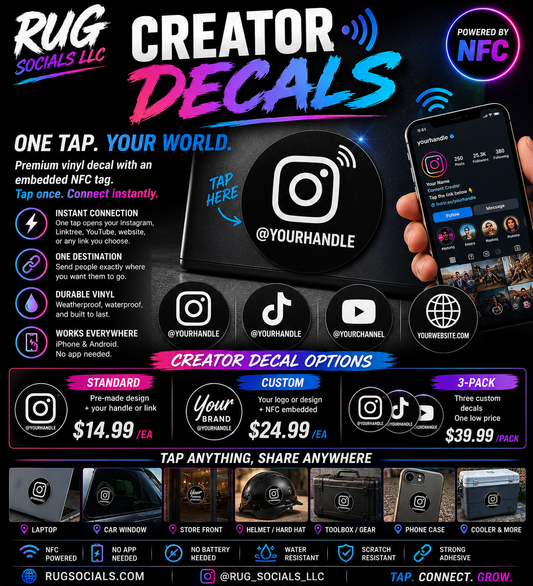 Creator Decal | NFC-Powered Vinyl Tap Decal