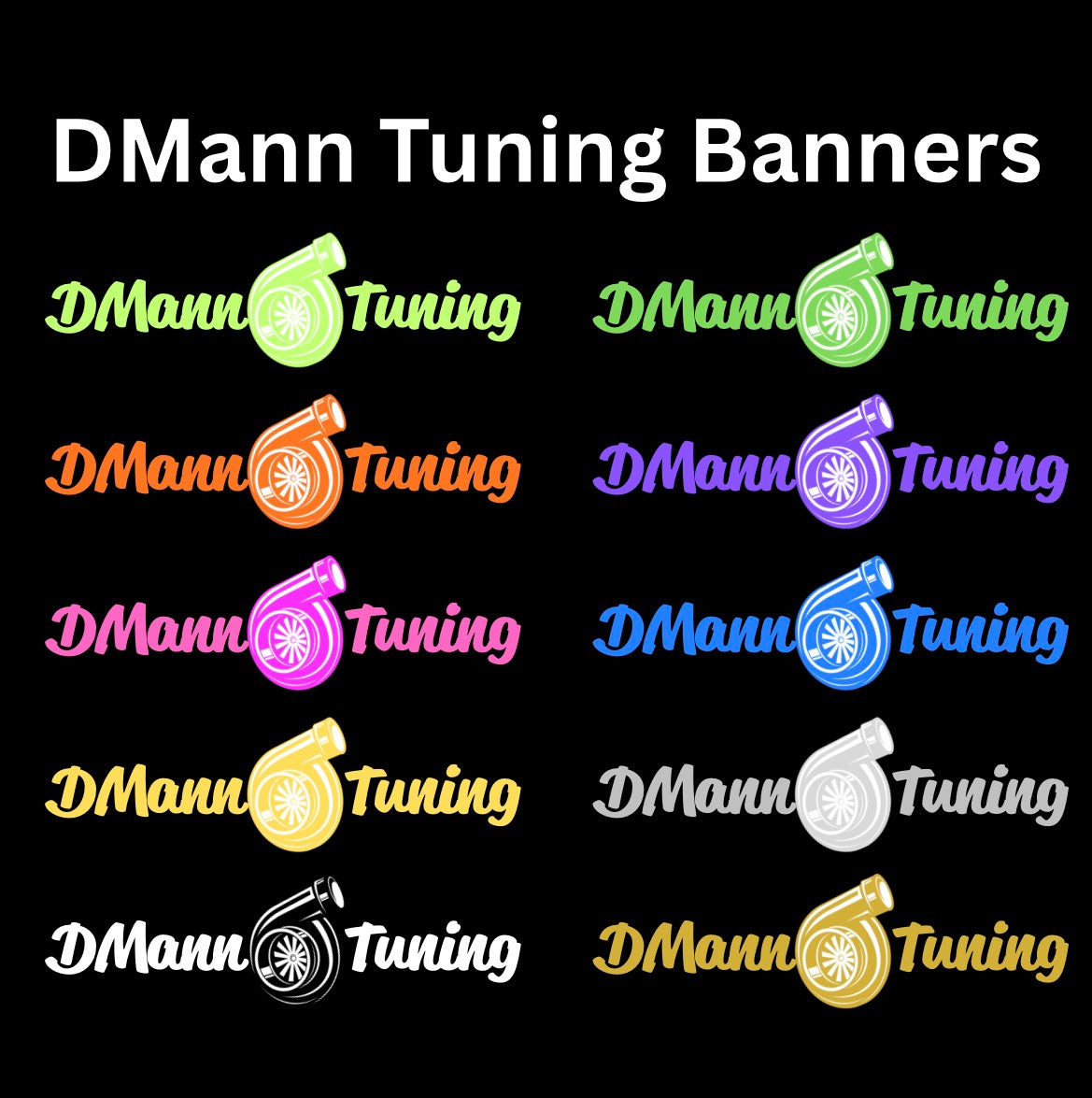 DMann Tuning Windshield Banner