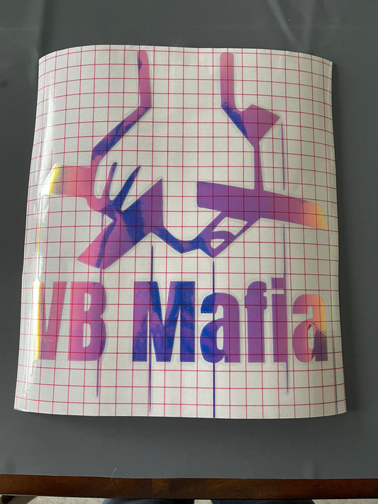 VB Mafia Rear Window Decal