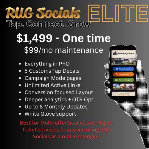 RUG Socials - ELITE Tap. Connect. Grow.